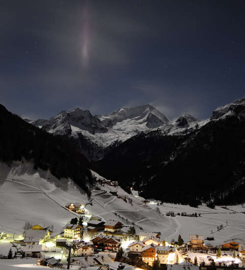 View out of the room del Gasthof Pichlerhof Rein in Taufers in winter